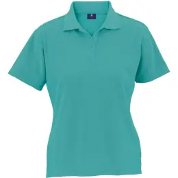 Ladies 175g Barron Pique Knit Golfer Aquamarine
